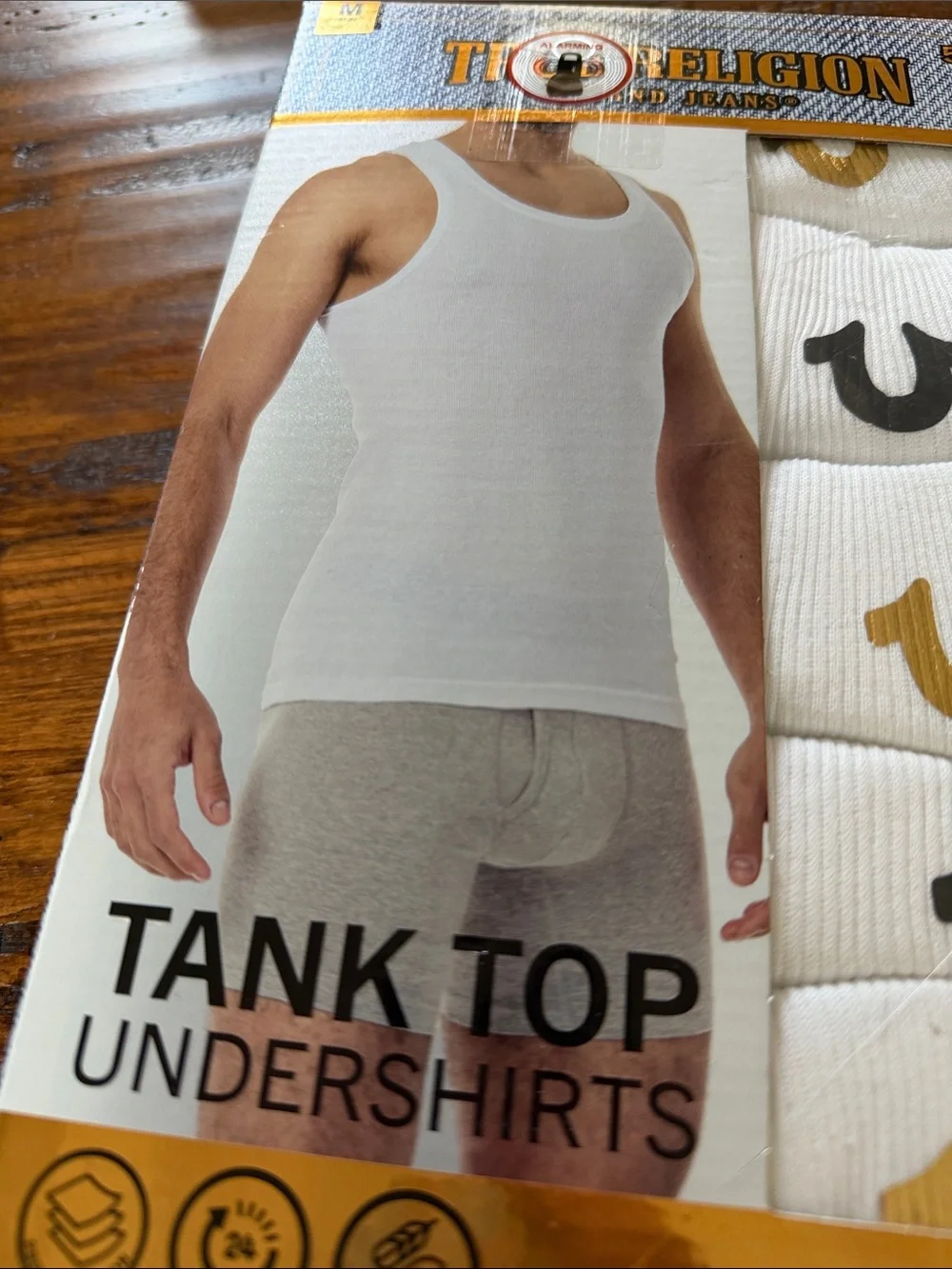 All White True Religion Tank Tops MEDIUM